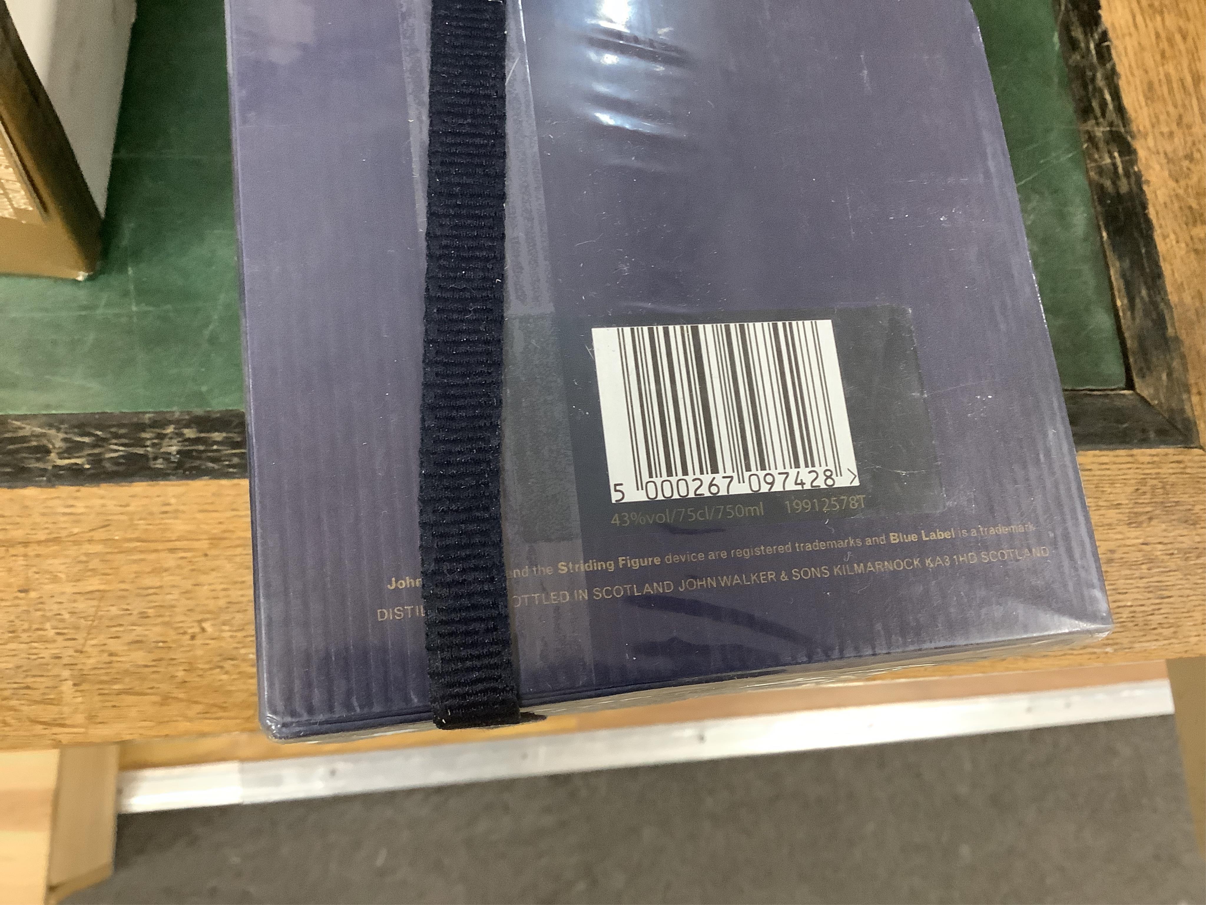 Two bottles of Johnnie Walker Blue Label Scotch Whisky. (Boxed)